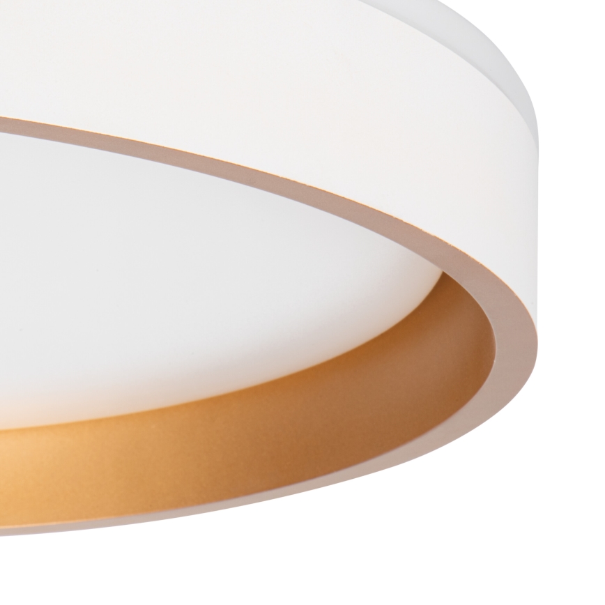Plafón LED SOLN LED/17,5W/230V diá. 38 cm blanco/dorado