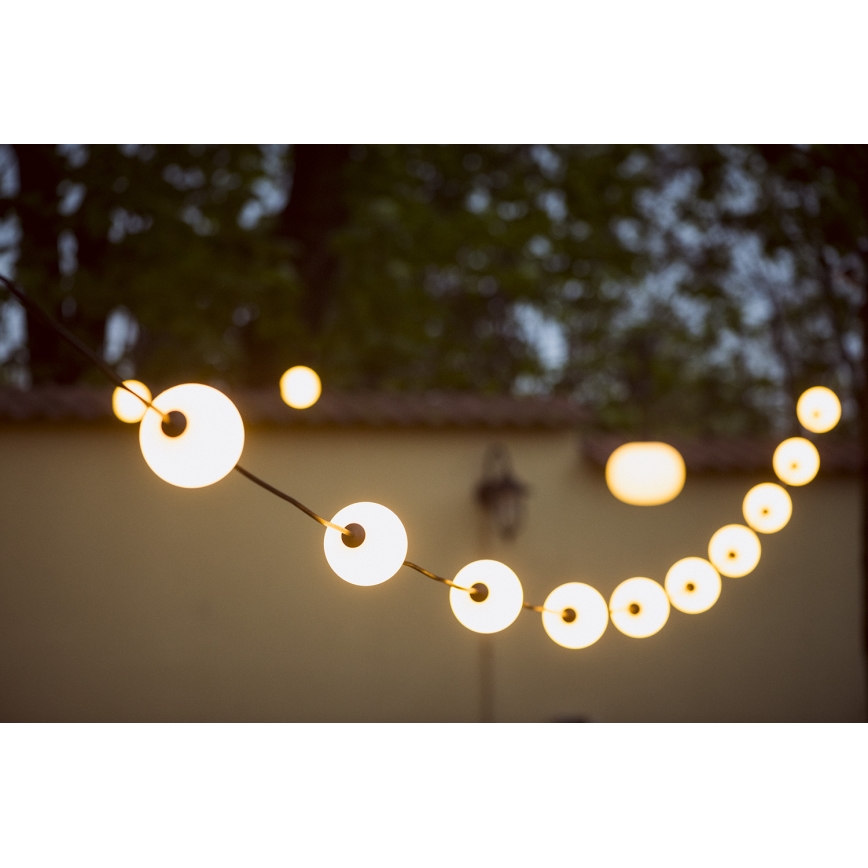 Cadena decorativa LED para exteriores GUIRNALDA STONO 10xLED/10W/230V 6m IP67
