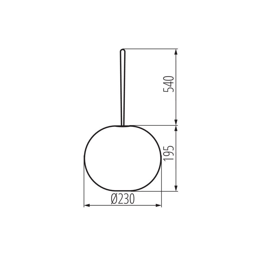 Lámpara colgante LED regulable de exterior recargable STONO LED/1W/3000 mAh IP54