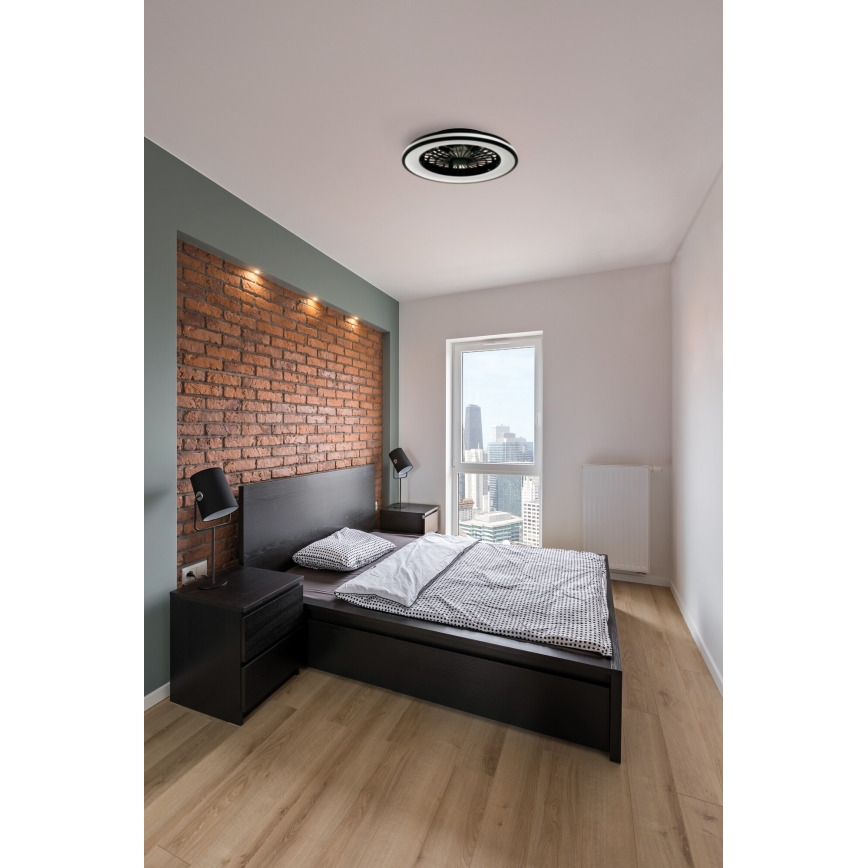 Plafón LED regulable con ventilador PLAVE LED/48W/230V 3000/4000/6500K + control remoto