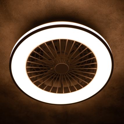 Plafón LED regulable con ventilador PLAVE LED/48W/230V 3000/4000/6500K + control remoto