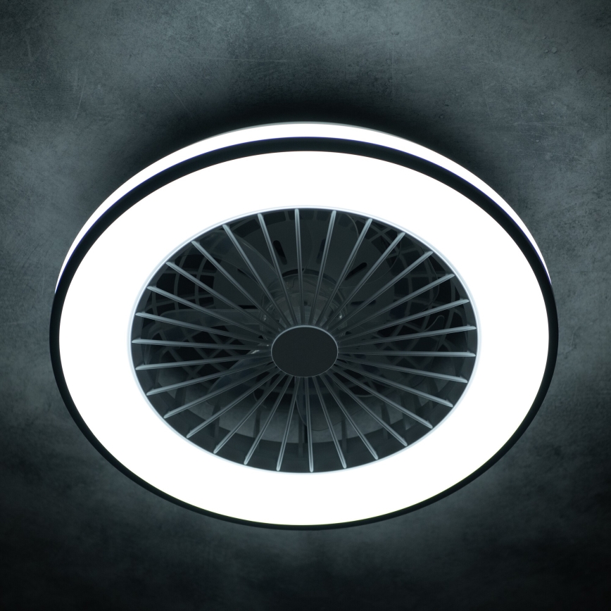 Plafón LED regulable con ventilador PLAVE LED/48W/230V 3000/4000/6500K + control remoto