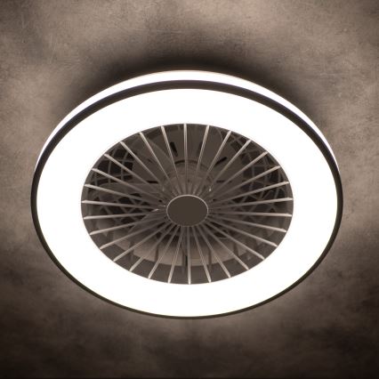 Plafón LED regulable con ventilador PLAVE LED/48W/230V 3000/4000/6500K + control remoto