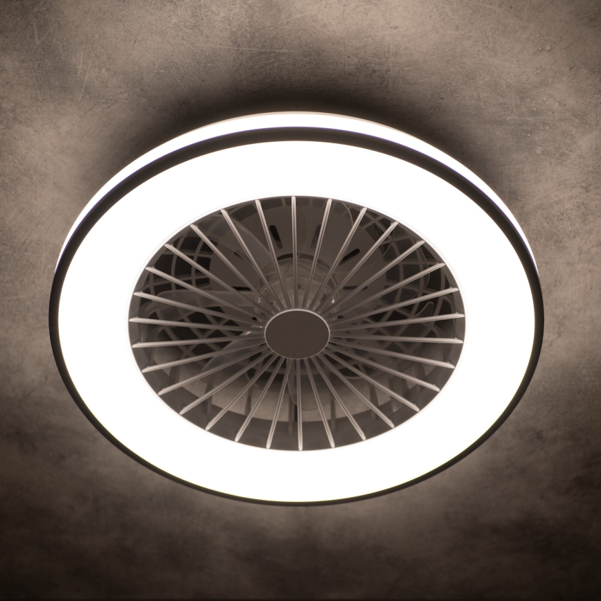 Plafón LED regulable con ventilador PLAVE LED/48W/230V 3000/4000/6500K + control remoto