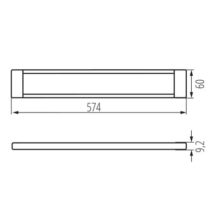 Kanlux 38121 - Iluminación LED regulable para muebles DAXA LED/9W/24V 3000/4000/5500K