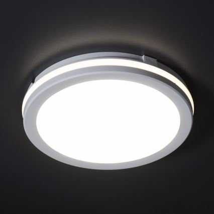Plafón LED de exterior BENO ECO LED/40W/230V 3000/4000/6500K diá. 40 cm IP65 blanco