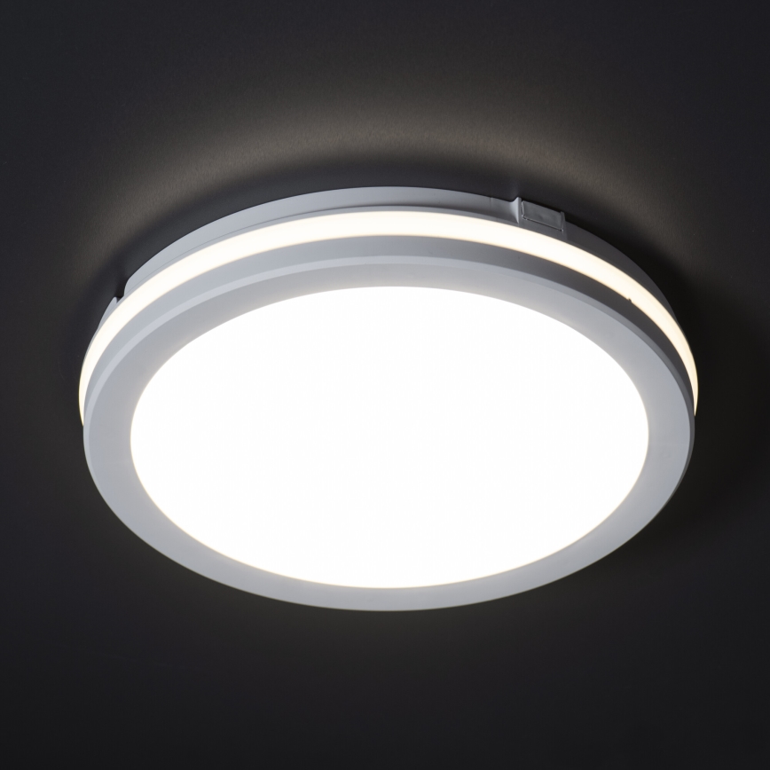 Plafón LED de exterior BENO ECO LED/40W/230V 3000/4000/6500K diá. 40 cm IP65 blanco