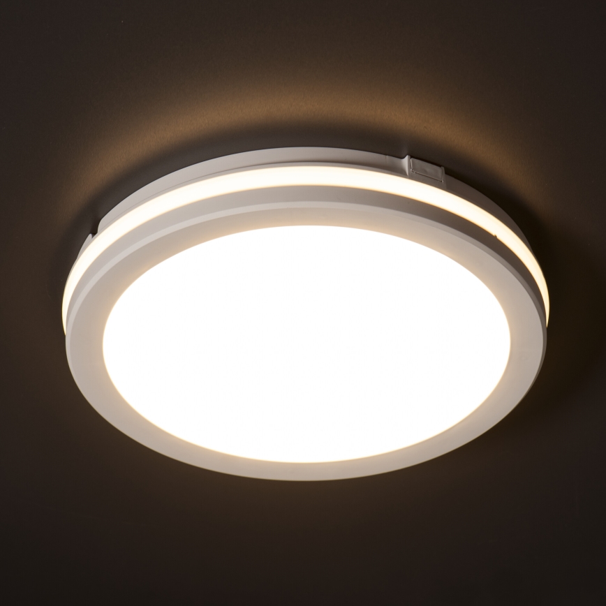 Plafón LED de exterior BENO ECO LED/40W/230V 3000/4000/6500K diá. 40 cm IP65 blanco