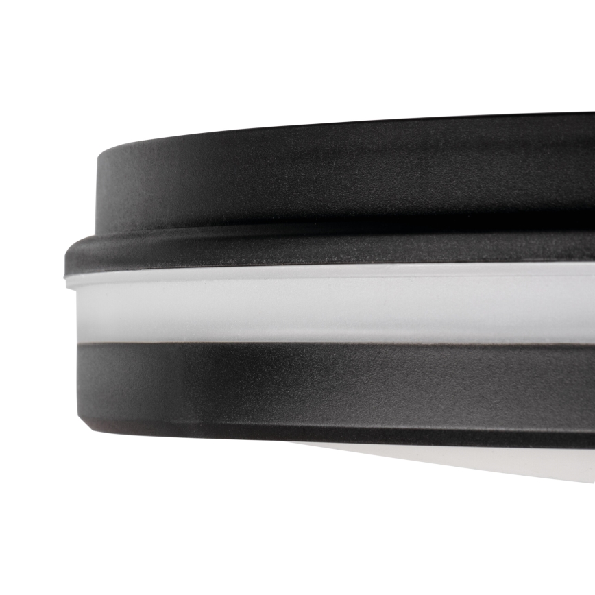 Plafón LED de exterior BENO ECO LED/40W/230V 3000/4000/6500K diá. 40 cm IP65 negro
