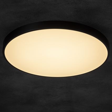 Plafón LED regulable PLAFON LED/20W/230V 3000-6500K Wi-Fi negro