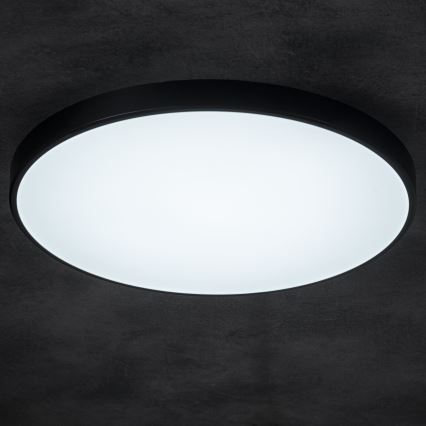 Plafón LED regulable PLAFON LED/20W/230V 3000-6500K Wi-Fi negro