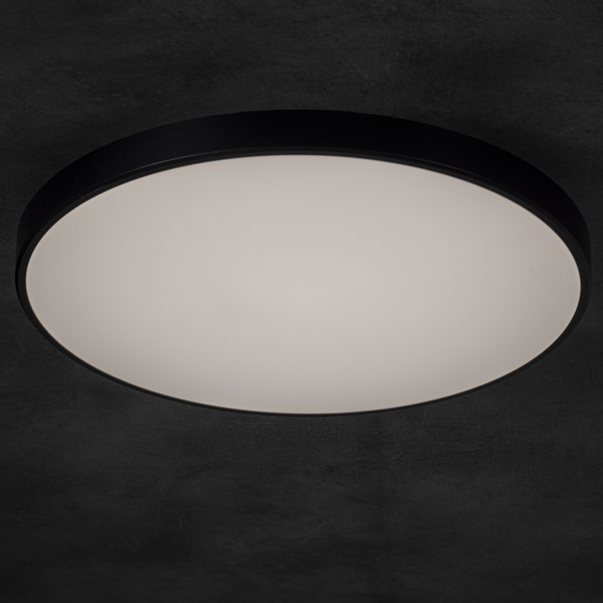 Plafón LED regulable PLAFON LED/20W/230V 3000-6500K Wi-Fi negro