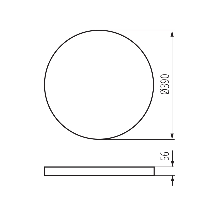 Plafón LED regulable PLAFON LED/20W/230V 3000-6500K Wi-Fi blanco