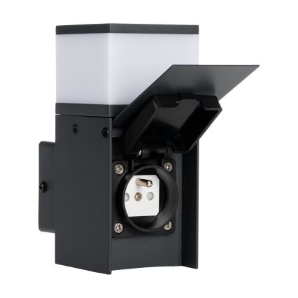 Aplique de exterior con un enchufe DASTEN 1xG9/11W/230V IP44 negro