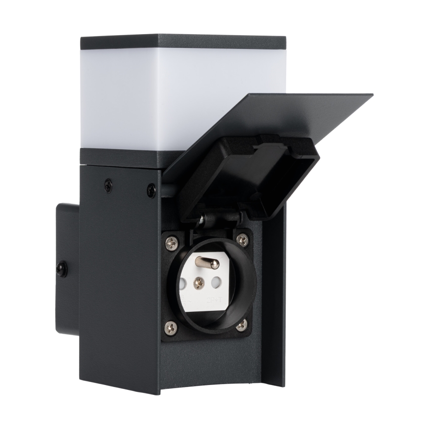 Aplique de exterior con un enchufe DASTEN 1xG9/11W/230V IP44 negro