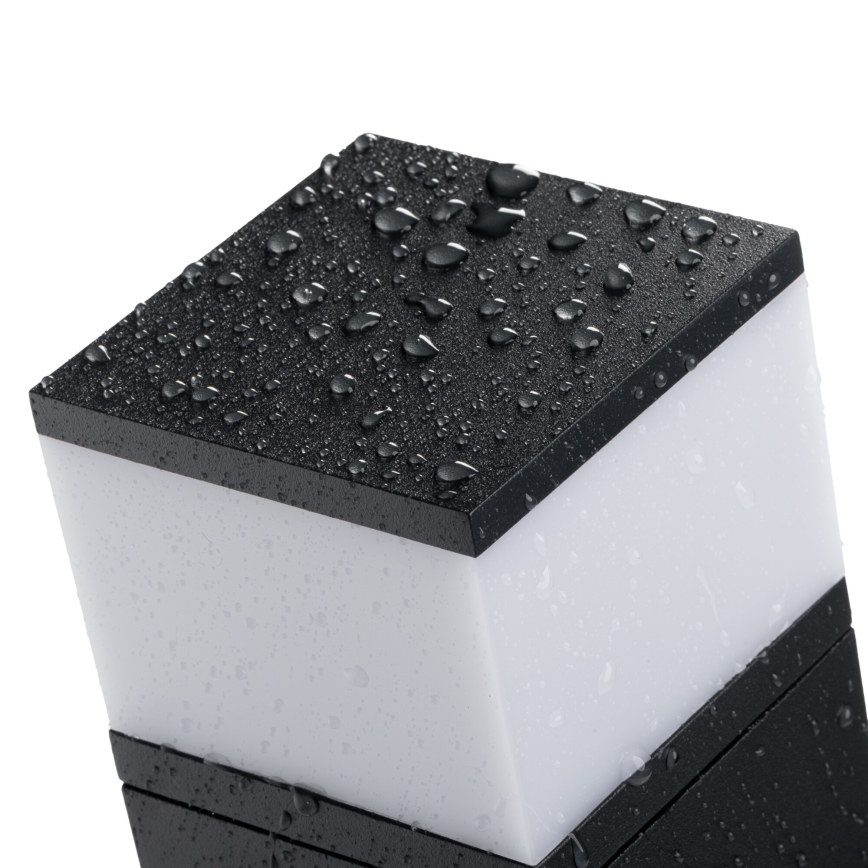 Lámpara de exterior con 2 enchufes DASTEN 1xG9/11W/230V 30 cm IP44 negro