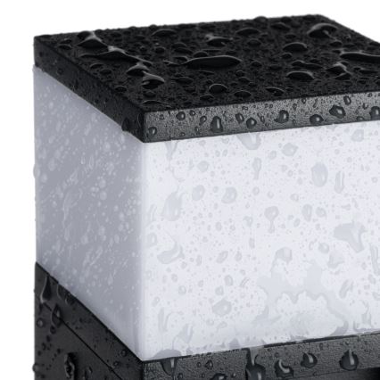 Lámpara de exterior con 2 enchufes DASTEN 1xG9/11W/230V 50 cm IP44 negro