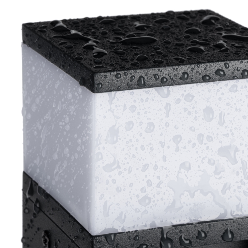 Lámpara de exterior con 2 enchufes DASTEN 1xG9/11W/230V 50 cm IP44 negro