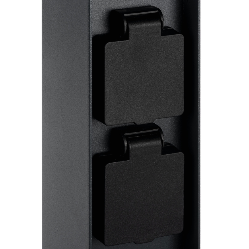 Lámpara de exterior con 2 enchufes DASTEN 1xG9/11W/230V 50 cm IP44 negro