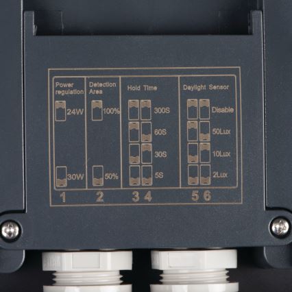 Plafón LED de exterior con sensor de movimiento BENO LED/24/30W/230V 3000/3500/4000K IP65 antracita cuadrado