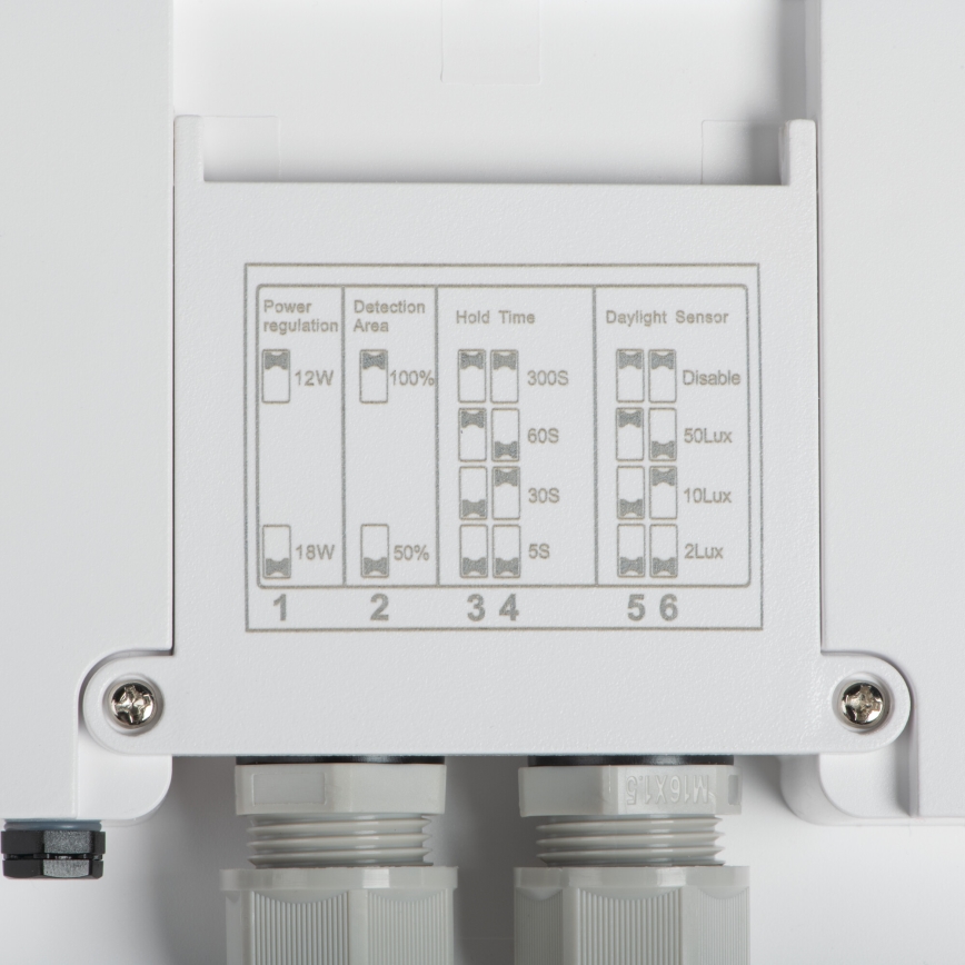 Plafón LED de exterior con sensor de movimiento BENO LED/24/30W/230V 3000/3500/4000K IP65 blanco cuadrado