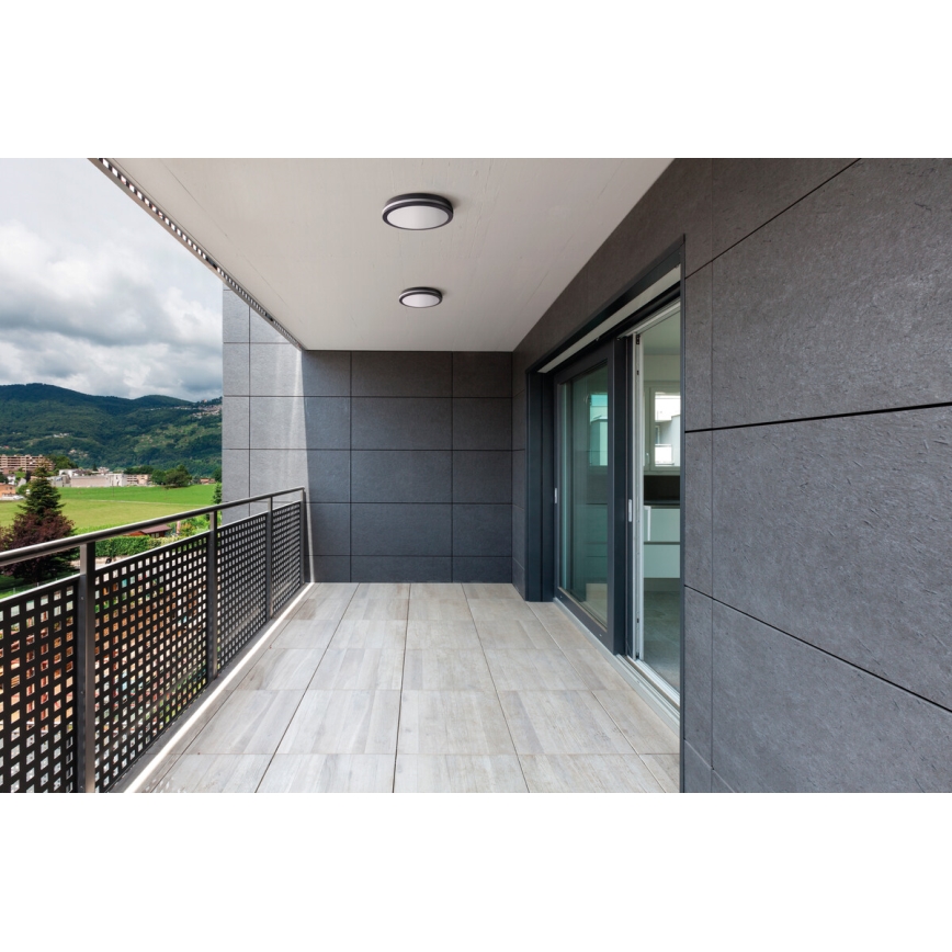 Plafón LED de exterior BENO LED/24/30W/230V 3000/3500/4000K IP65 antracita redondeado