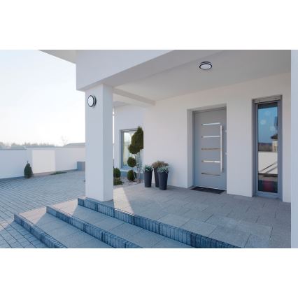 Plafón LED de exterior BENO LED/24/30W/230V 3000/3500/4000K IP65 antracita redondeado