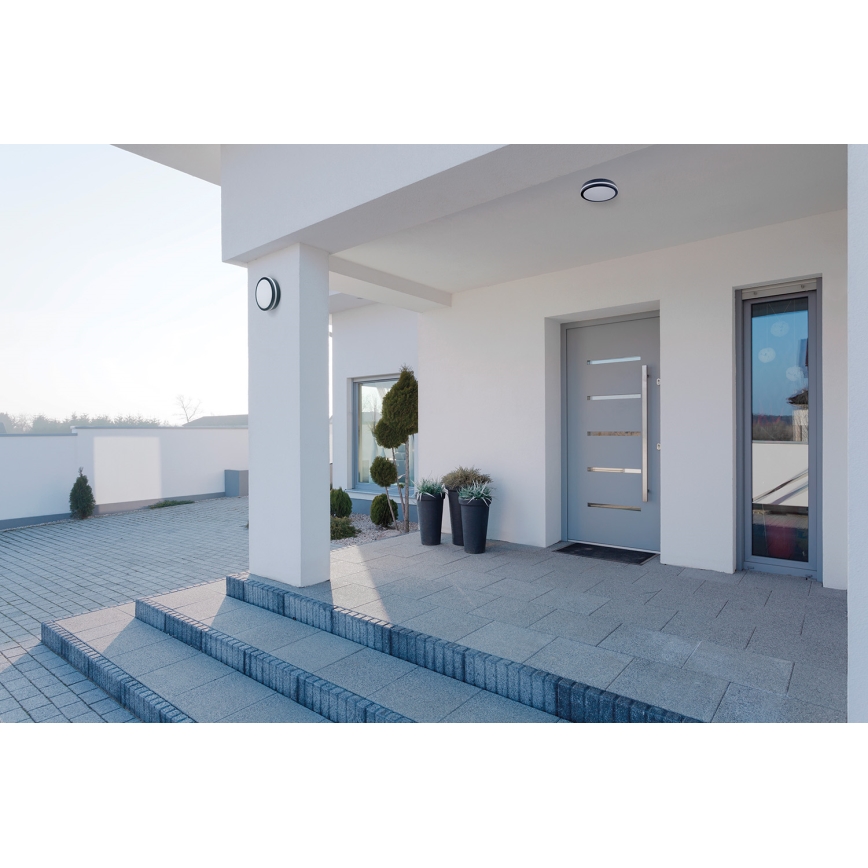 Plafón LED de exterior BENO LED/24/30W/230V 3000/3500/4000K IP65 antracita redondeado