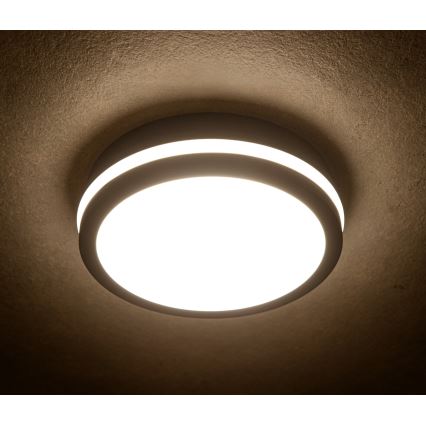 Plafón LED de exterior BENO LED/24/30W/230V 3000/3500/4000K IP65 antracita redondeado