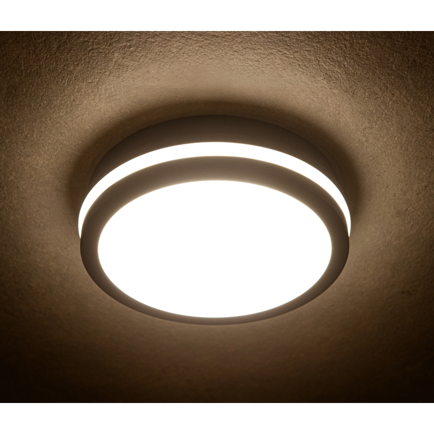 Plafón LED de exterior BENO LED/24/30W/230V 3000/3500/4000K IP65 antracita redondeado