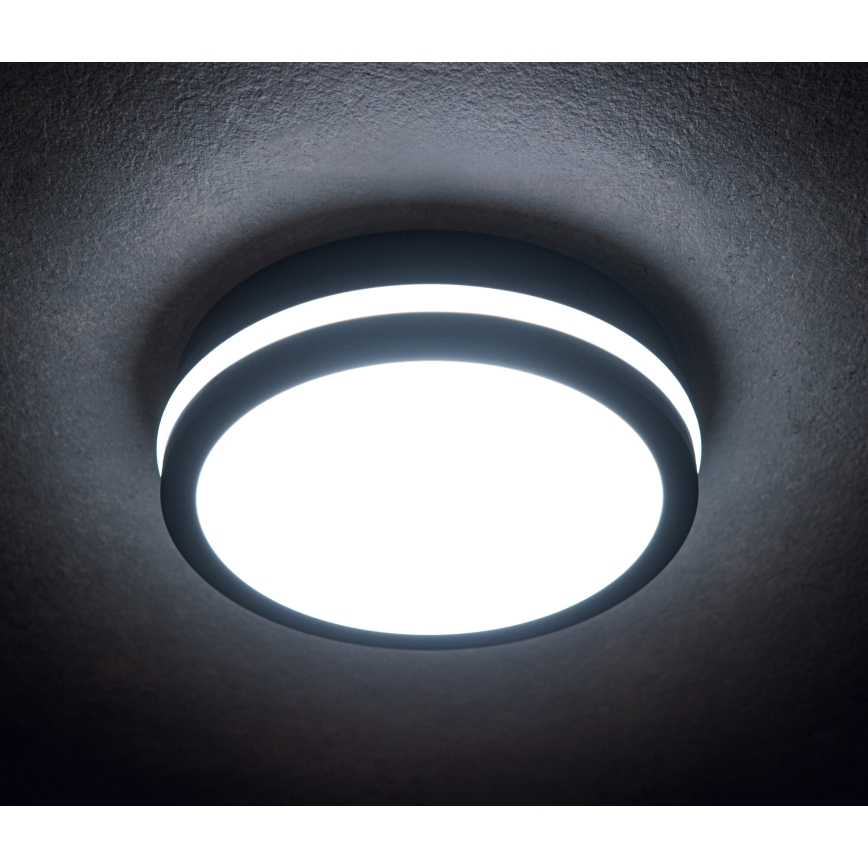 Plafón LED de exterior BENO LED/24/30W/230V 3000/3500/4000K IP65 antracita redondeado