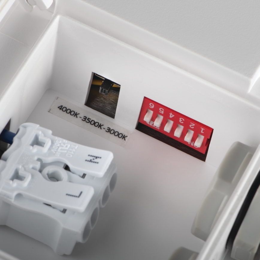 Plafón LED de exterior con sensor de movimiento BENO LED/24/30W/230V 3000/3500/4000K IP65 blanco redondeado