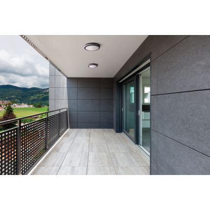 Plafón LED de exterior BENO LED/12/18W/230V 3000/3500/4000K IP65 antracita redondeado