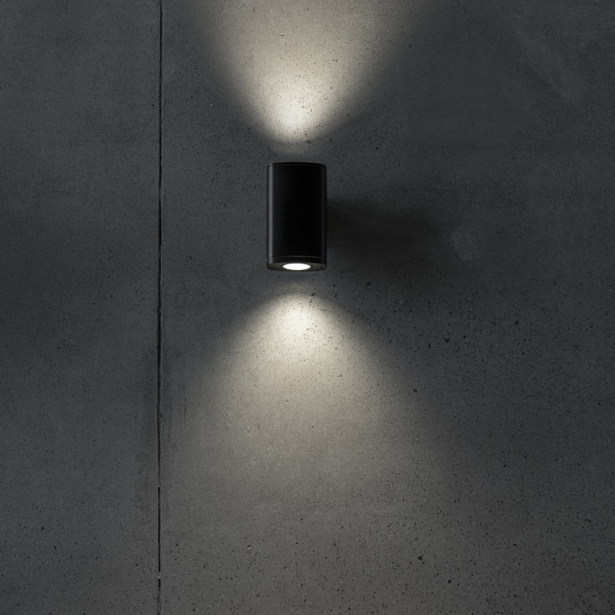 Aplique de exterior ZEVI 2xGU10/10W/230V IP54 negro