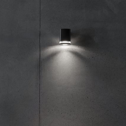 Aplique de exterior ZEVI 1xGU10/10W/230V IP54 negro