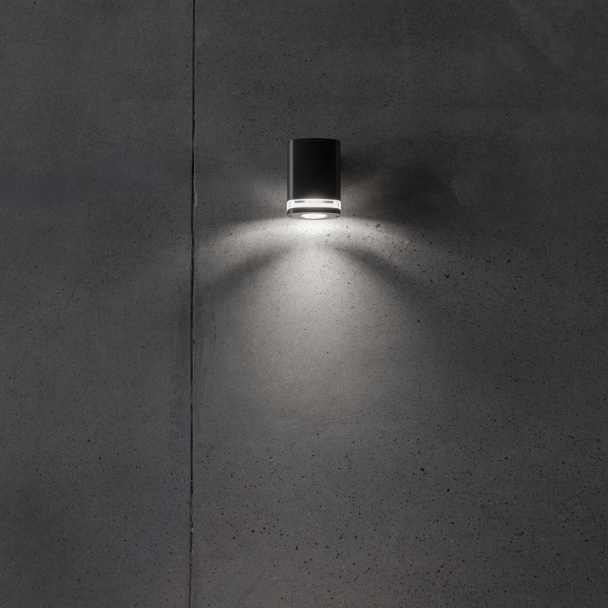 Aplique de exterior ZEVI 1xGU10/10W/230V IP54 negro