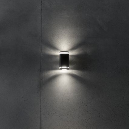 Aplique de exterior ZEVI 2xGU10/10W/230V IP54 negro