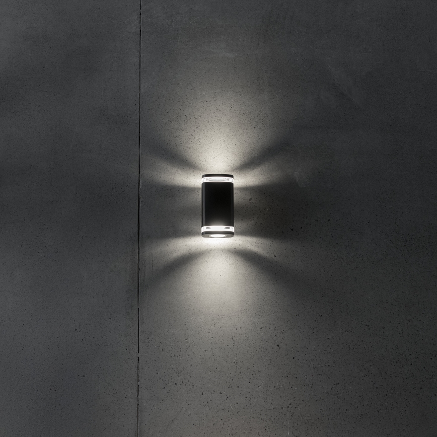 Aplique de exterior ZEVI 2xGU10/10W/230V IP54 negro