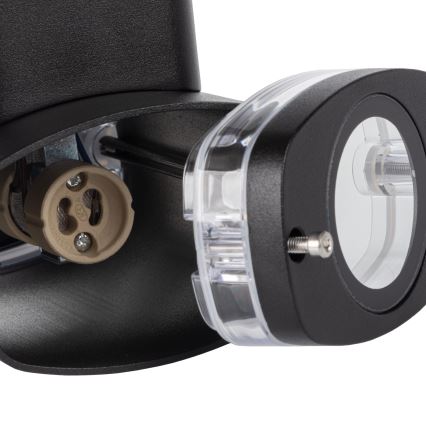Aplique de exterior ZEVI 2xGU10/10W/230V IP54 negro