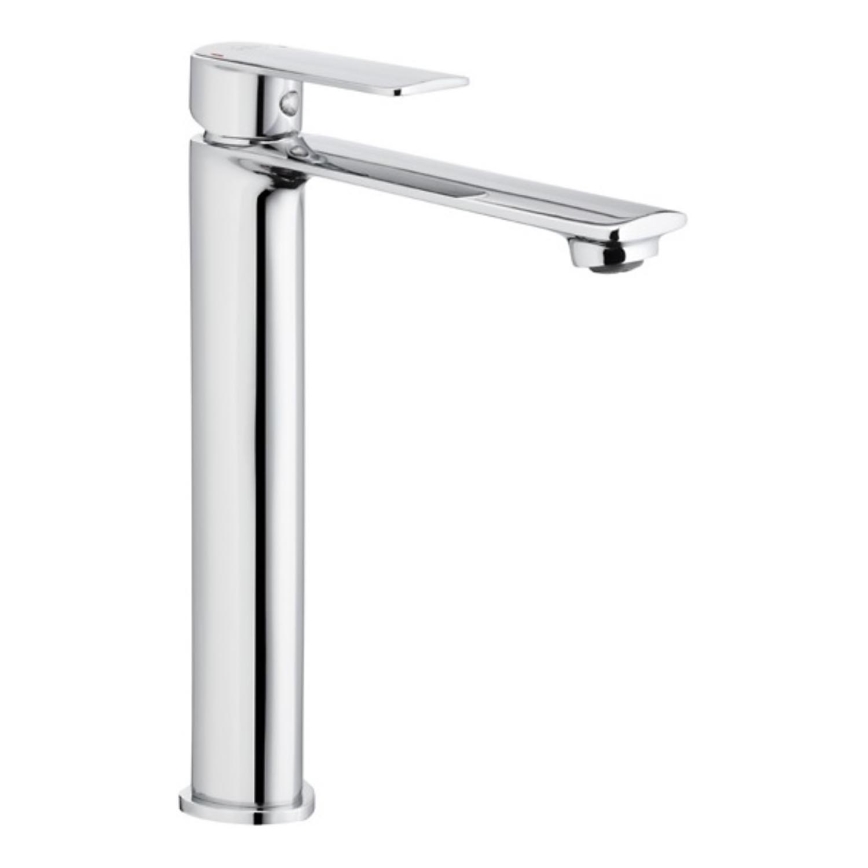 KFA Armatura 4422-612-00 - Grifo de lavabo + desagüe con rebosadero AGAT 28,7 cm cromo brillante