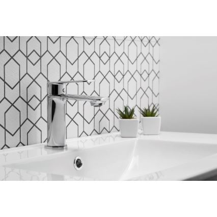 KFA Armatura 4422-815-00 - Grifo de lavabo + desagüe con rebosadero AGAT 15,2 cm cromo brillante