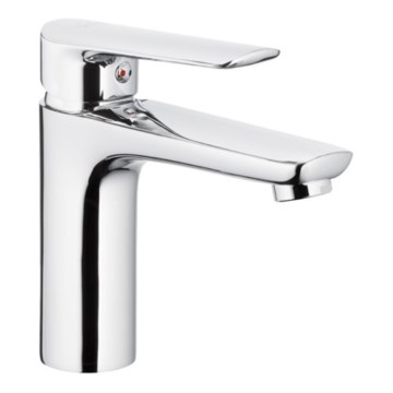 KFA Armatura 5022-815-00 - Grifo de lavabo + desagüe con rebosadero TANZANIT 15,4 cm cromo brillante