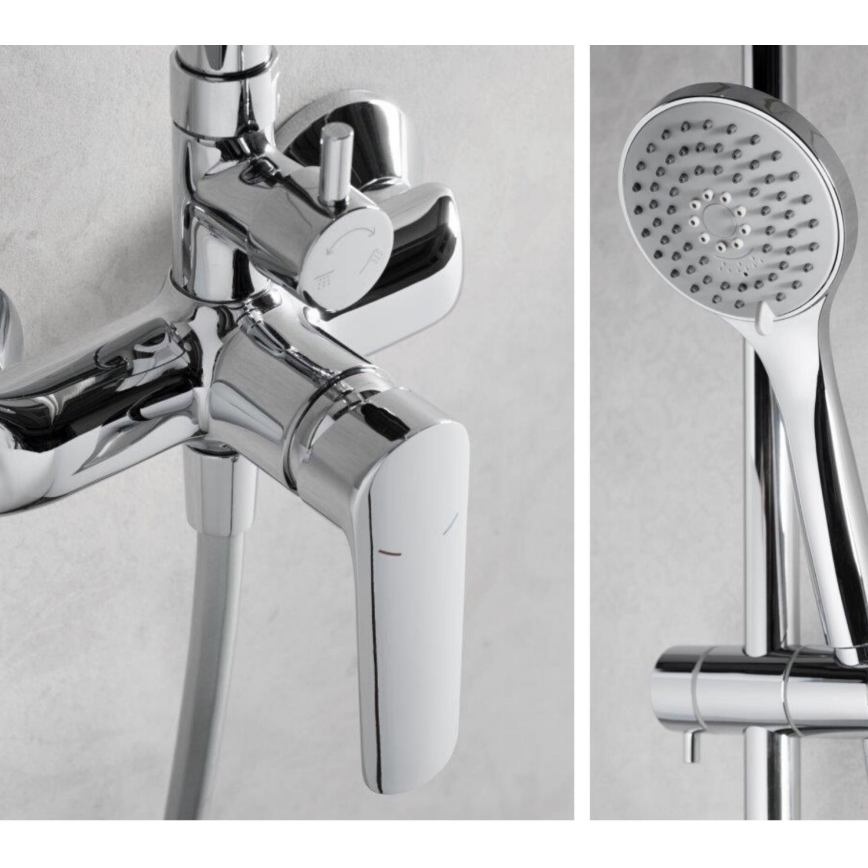 KFA Armatura 5026-910-00 - Conjunto de ducha con grifo TANZANIT cromo brillante