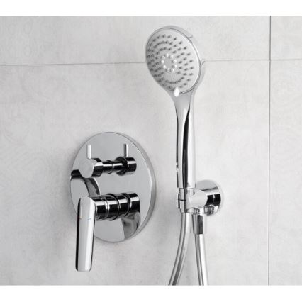 KFA Armatura 5029-501-00 - Grifería de ducha con grifo empotrado TANZANIT cromo brillante