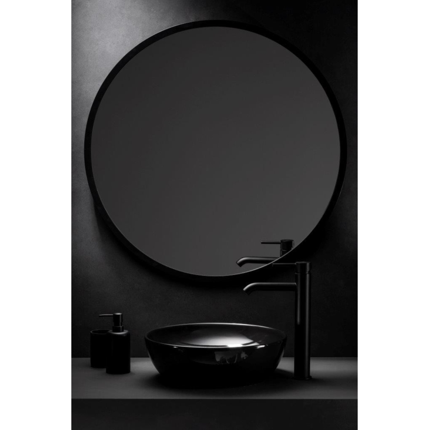 KFA Armatura 5032-612-81 - Grifo de lavabo + desagüe con rebosadero MOZA 33 cm mate negro