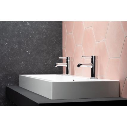KFA Armatura 5032-815-00 - Grifo de lavabo + desagüe con rebosadero MOZA 15,2 cm cromo brillante