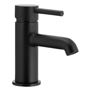 KFA Armatura 5032-815-81 - Grifo de lavabo + desagüe con rebosadero MOZA 15,2 cm mate negro