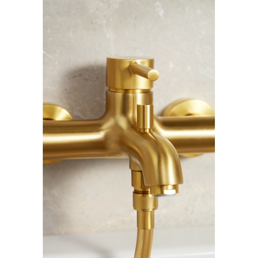 KFA Armatura 5034-010-31 - Grifo de bañera MOZA oro cepillado