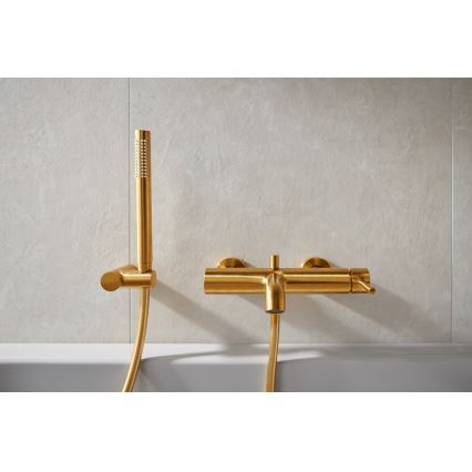 KFA Armatura 5034-020-31 - Grifo de baño MOZA oro cepillado