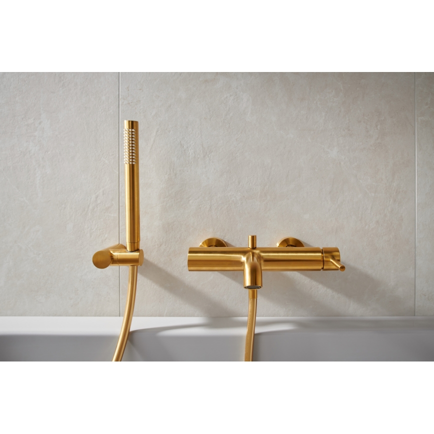 KFA Armatura 5034-020-31 - Grifo de baño MOZA oro cepillado